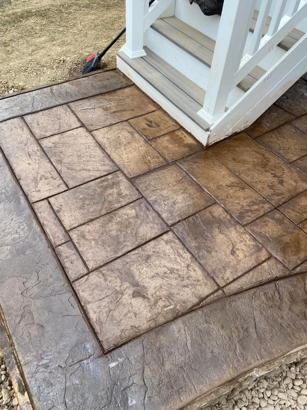 Stamped concrete work in Apollo, PA by Mottillo Concrete
